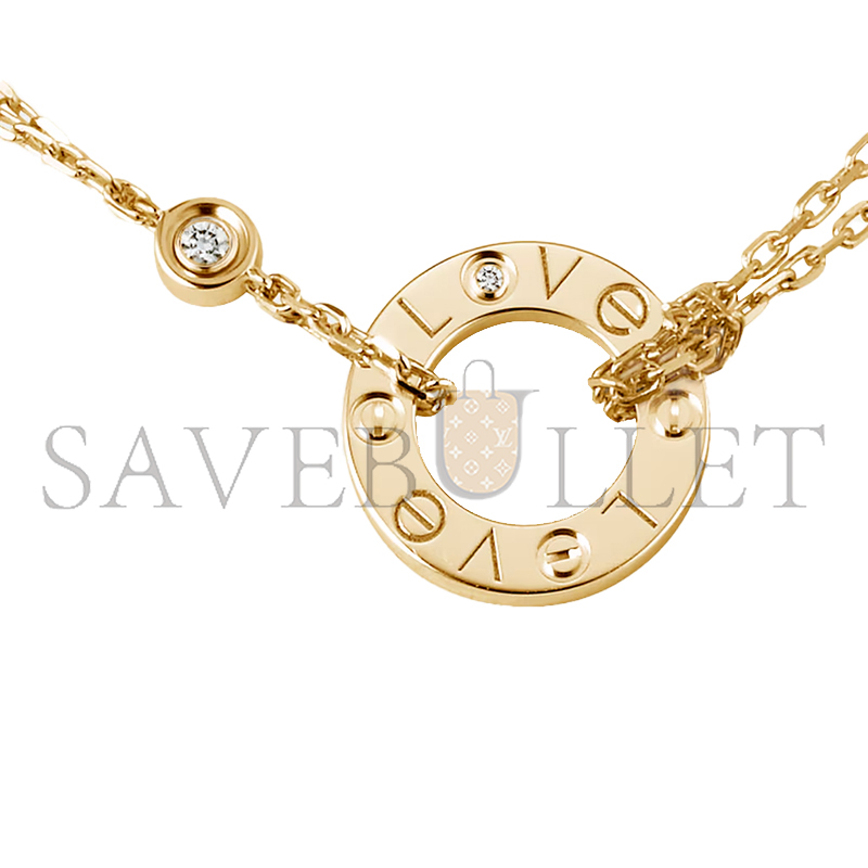 CARTIER LOVE NECKLACE, 2 DIAMONDS B7219500